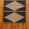 Will & Atlas Handloomed Diamond Floor Mat - Charcoal/Natural - Thumbnail 1