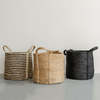 Will & Atlas Round Jute Laundry Basket - Thumbnail 1