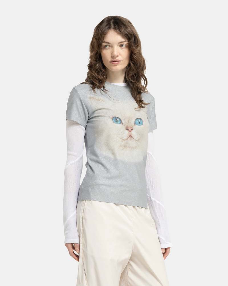 Acne Studios Cat T-Shirt - Pale Blue | Garmentory