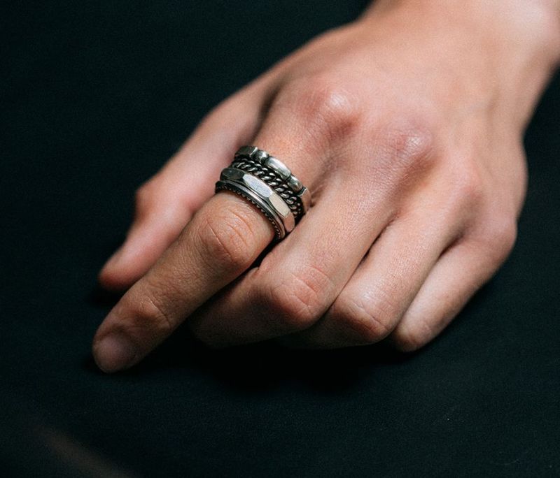Werkstatt Munchen 4 COMBI FACETTES RING - Sterling Silver | Garmentory