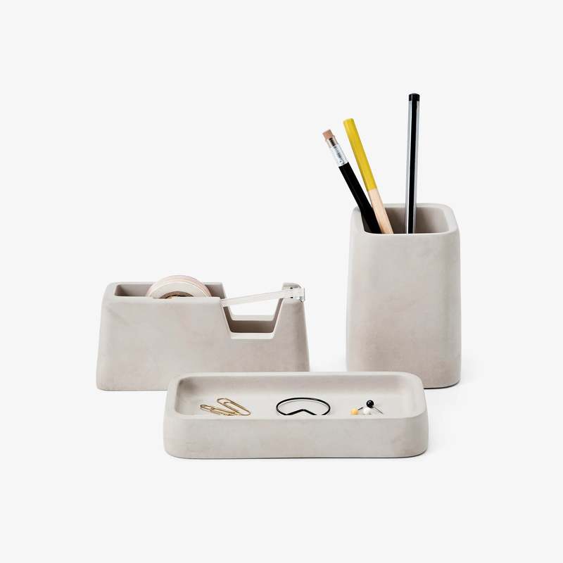 Areaware Concrete Desk Set Areaware Concrete Desk Set