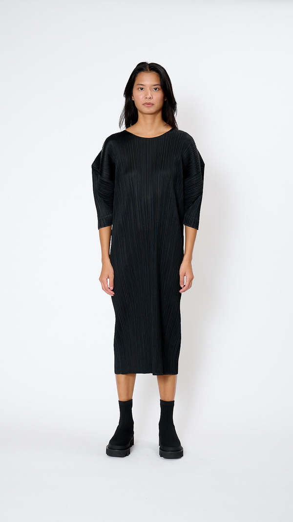 Pleats Please by Issey Miyake July Monthly Colors Dress - Black 