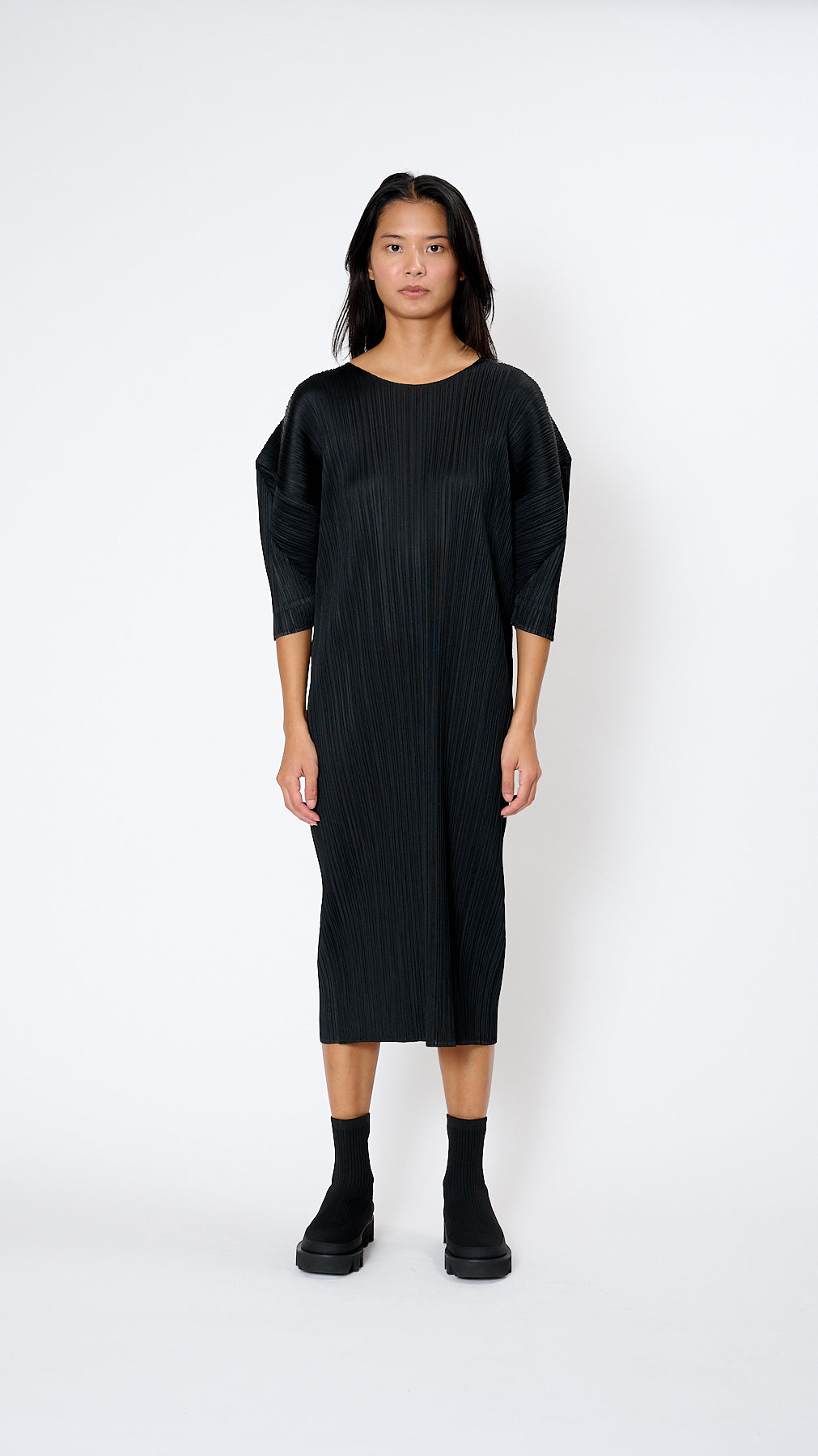 ワンピース PLEATS PLEASE MONTHLY COLORS : JULY Pleats Please by Issey Miyake July Monthly Colors Dress - Black