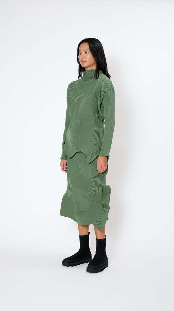 Issey Miyake Kone Kone Top - Misty Green | Garmentory