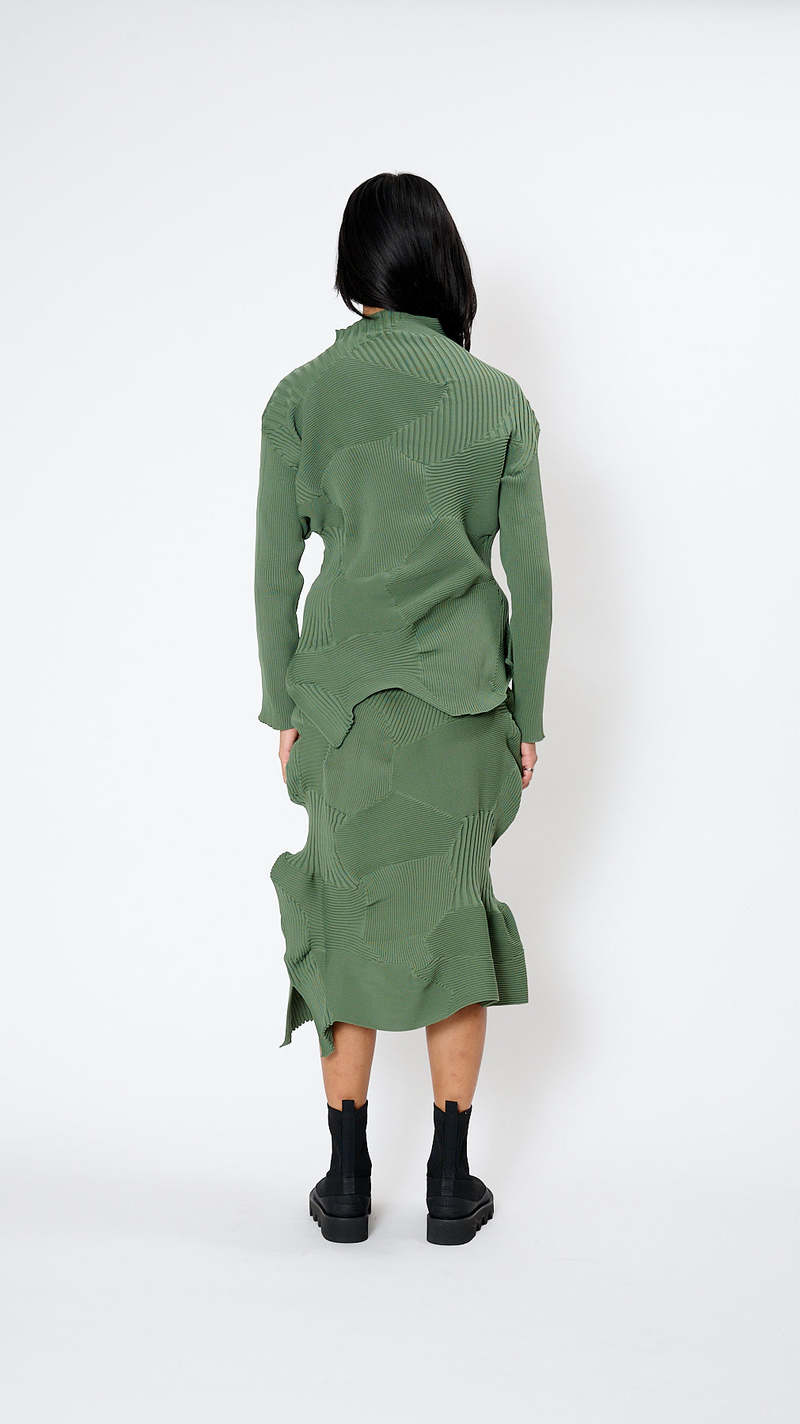 Issey Miyake Kone Kone Top - Misty Green | Garmentory