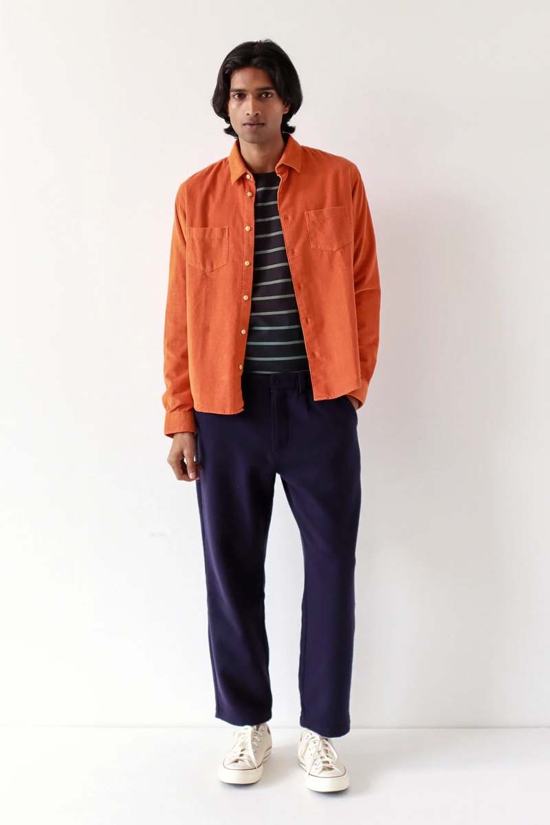 Far Afield Classic Corduroy Shirt - Burnt Orange Far Afield Classic Corduroy Shirt - Burnt Orange