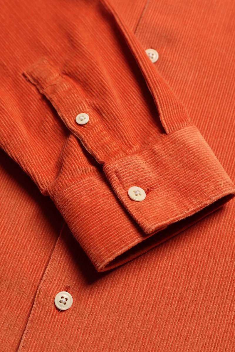 Far Afield Classic Corduroy Shirt - Burnt Orange Far Afield Classic Corduroy Shirt - Burnt Orange