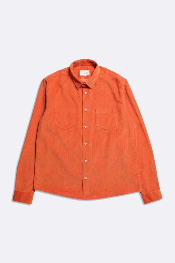 Far Afield Classic Corduroy Shirt - Burnt Orange Far Afield Classic Corduroy Shirt - Burnt Orange