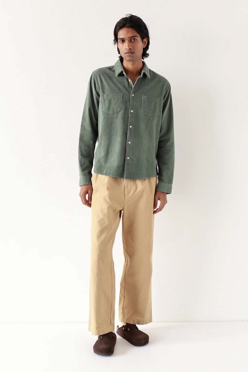 Far Afield Classic Corduroy Shirt - Sage
