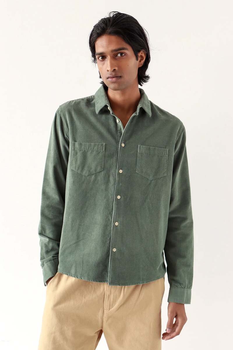 Far Afield Classic Corduroy Shirt - Sage