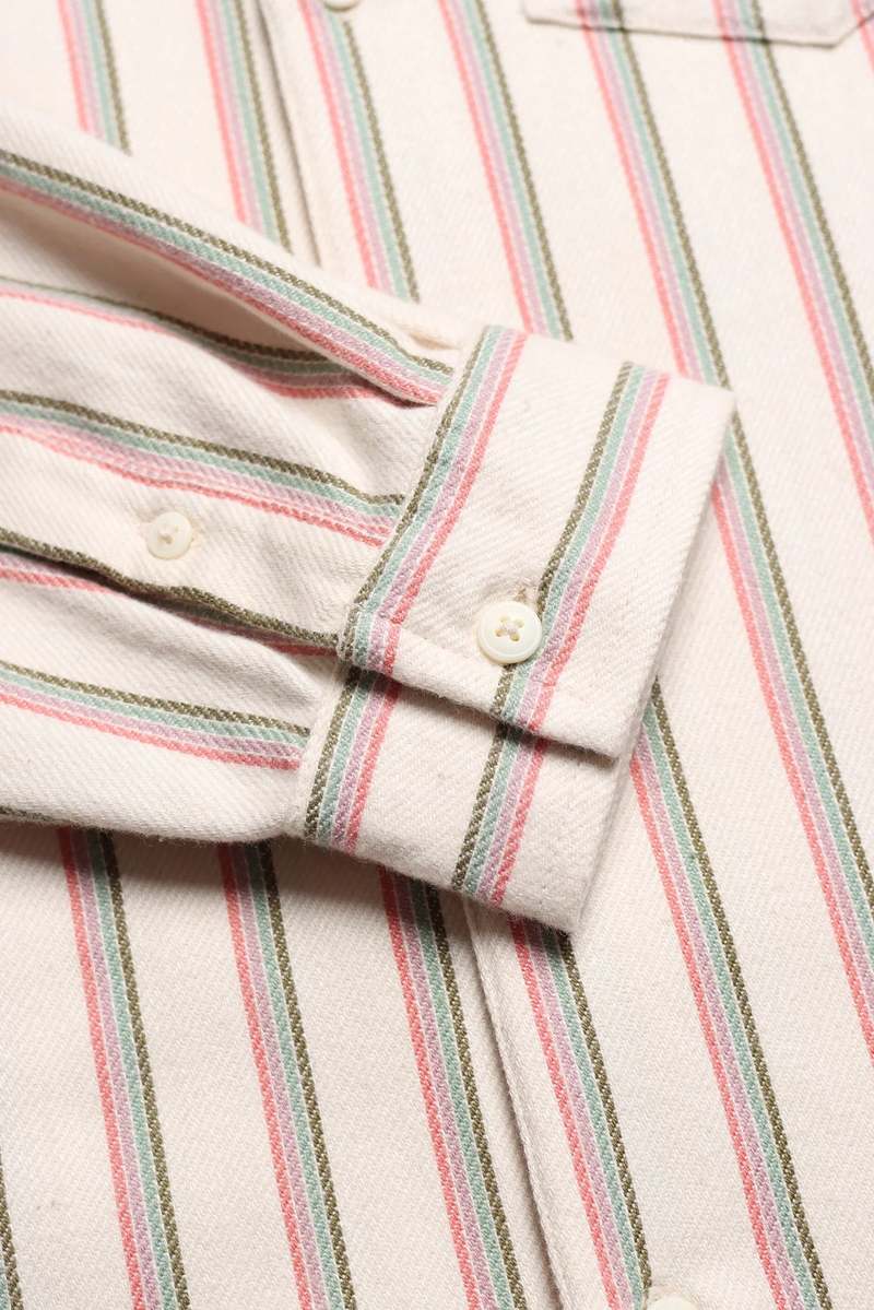 Far Afield Classic Shirt - White Kuki Stripe