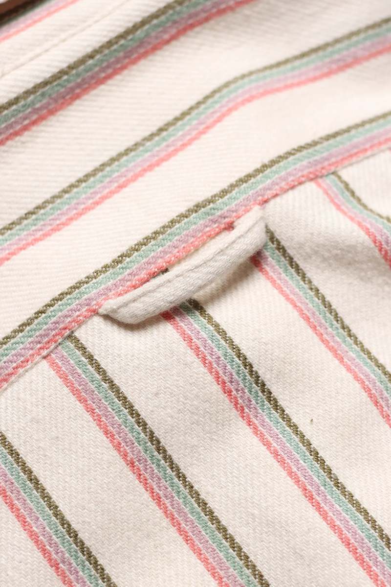 Far Afield Classic Shirt - White Kuki Stripe