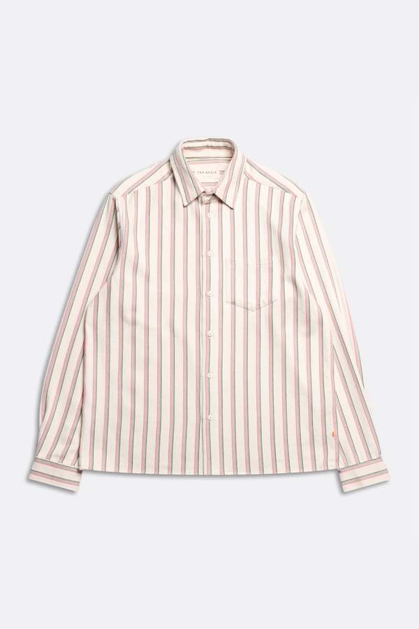 Far Afield Classic Shirt - White Kuki Stripe
