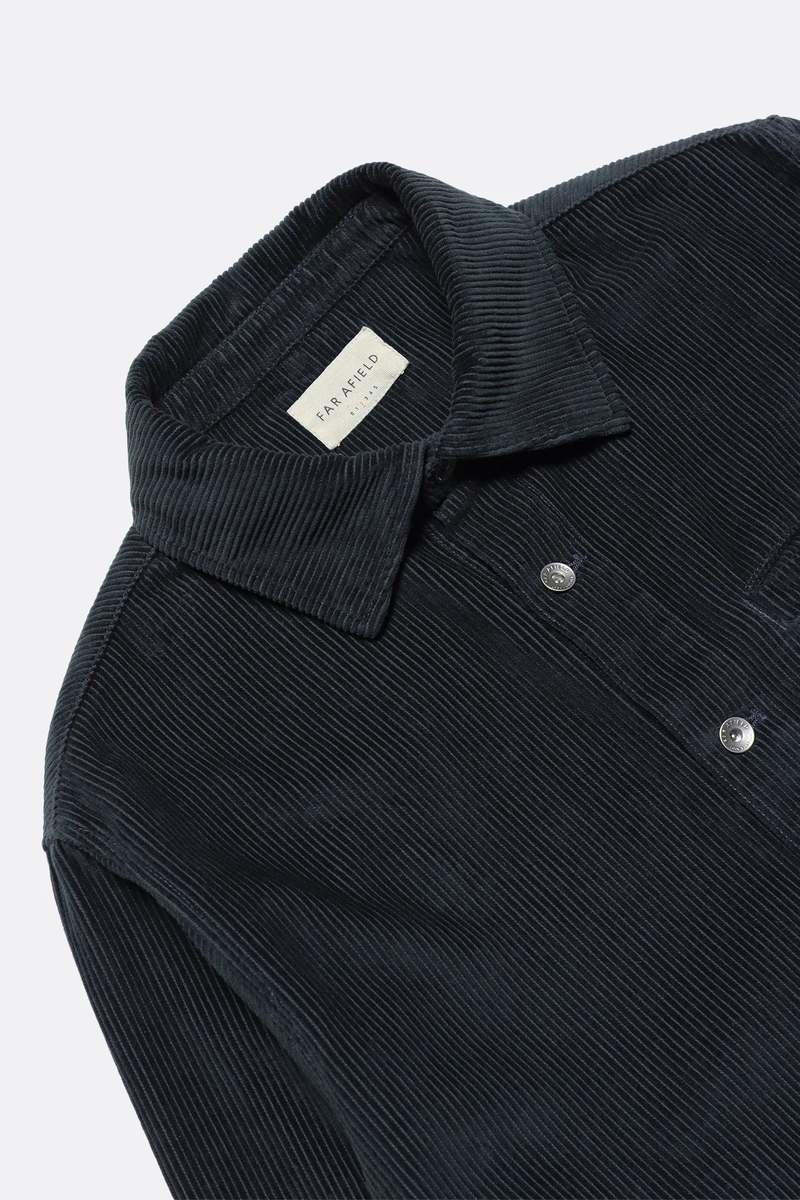 Far Afield Evans Corduroy Overshirt - Navy Iris Far Afield Evans Corduroy Overshirt - Navy Iris