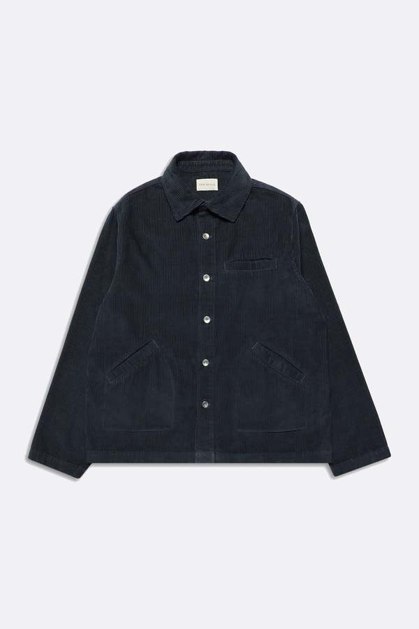 Far Afield Evans Corduroy Overshirt - Navy Iris Far Afield Evans Corduroy Overshirt - Navy Iris