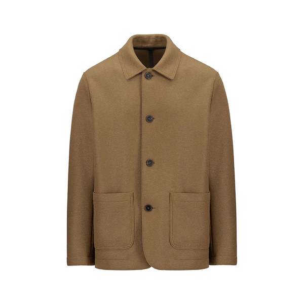 Harris Wharf London Pressed Wool Utility Jacket Shortbread on Garmentory - Main Image