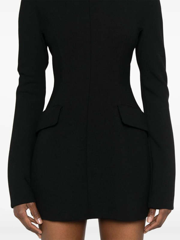 Sportmax Short Stretch Gabardine Dress - Black