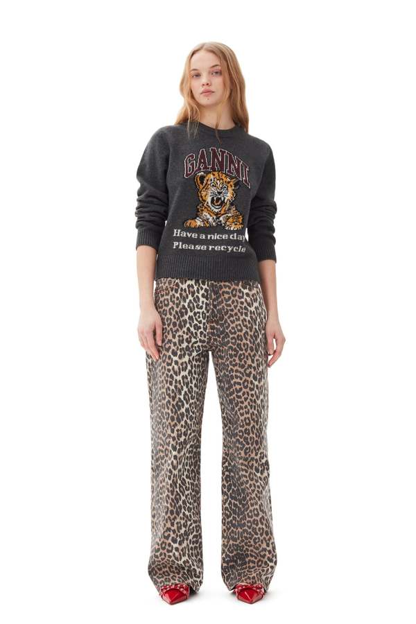Ganni Izey Jeans - Leopard