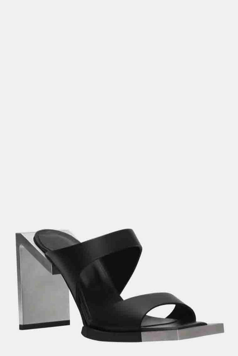 Heliot Emil Calf Leather Sandal - Black