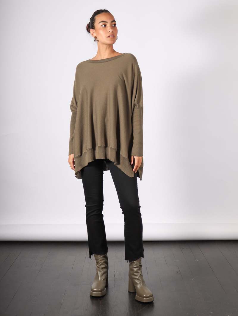 Planet Oversized Crewneck Sweater Loden Garmentory