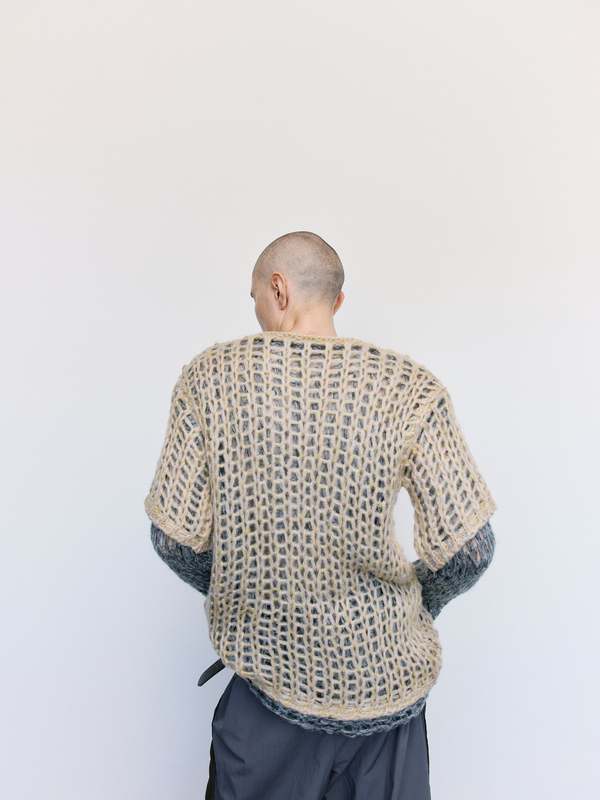 Magliano Acid Mouline Rave Double Net Mohair Knit | Garmentory