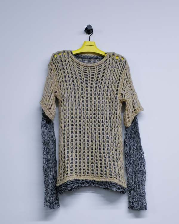 Magliano Acid Mouline Rave Double Net Mohair Knit | Garmentory