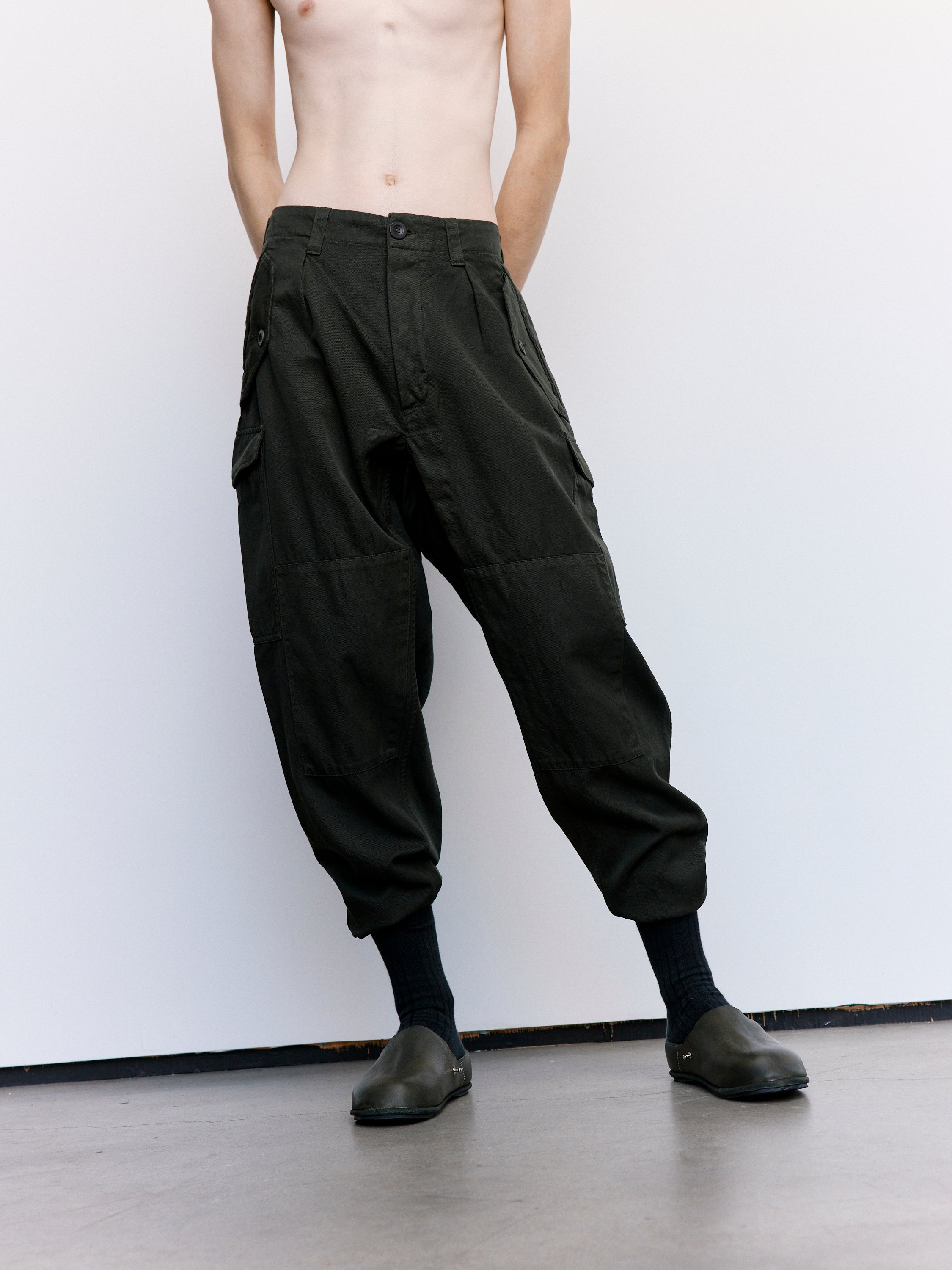 Casey Casey Big 2/2 Mupo Pant - Dark Khaki | Garmentory