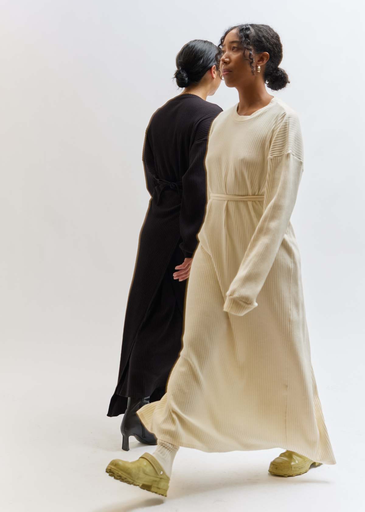 Baserange Shaw LS Kaftan - Cream | Garmentory