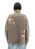 Doublet Darning Cut Off Drivers Knit Sweater - Camel - Thumbnail 3