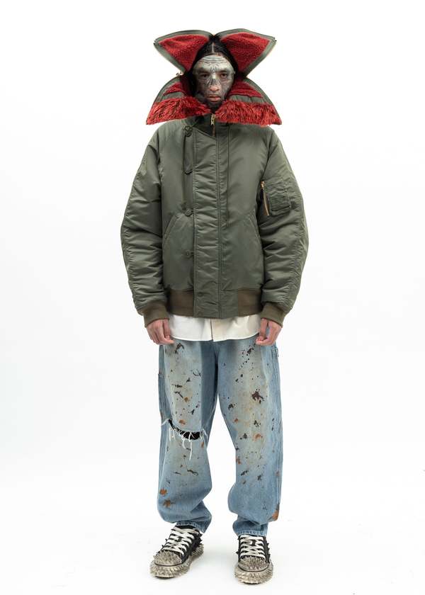 Doublet DENIM PAINTER PANTS - blue | Garmentory