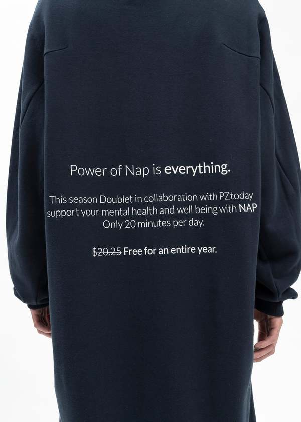 Doublet POWER NAP HOODIE sweater - NAVY | Garmentory
