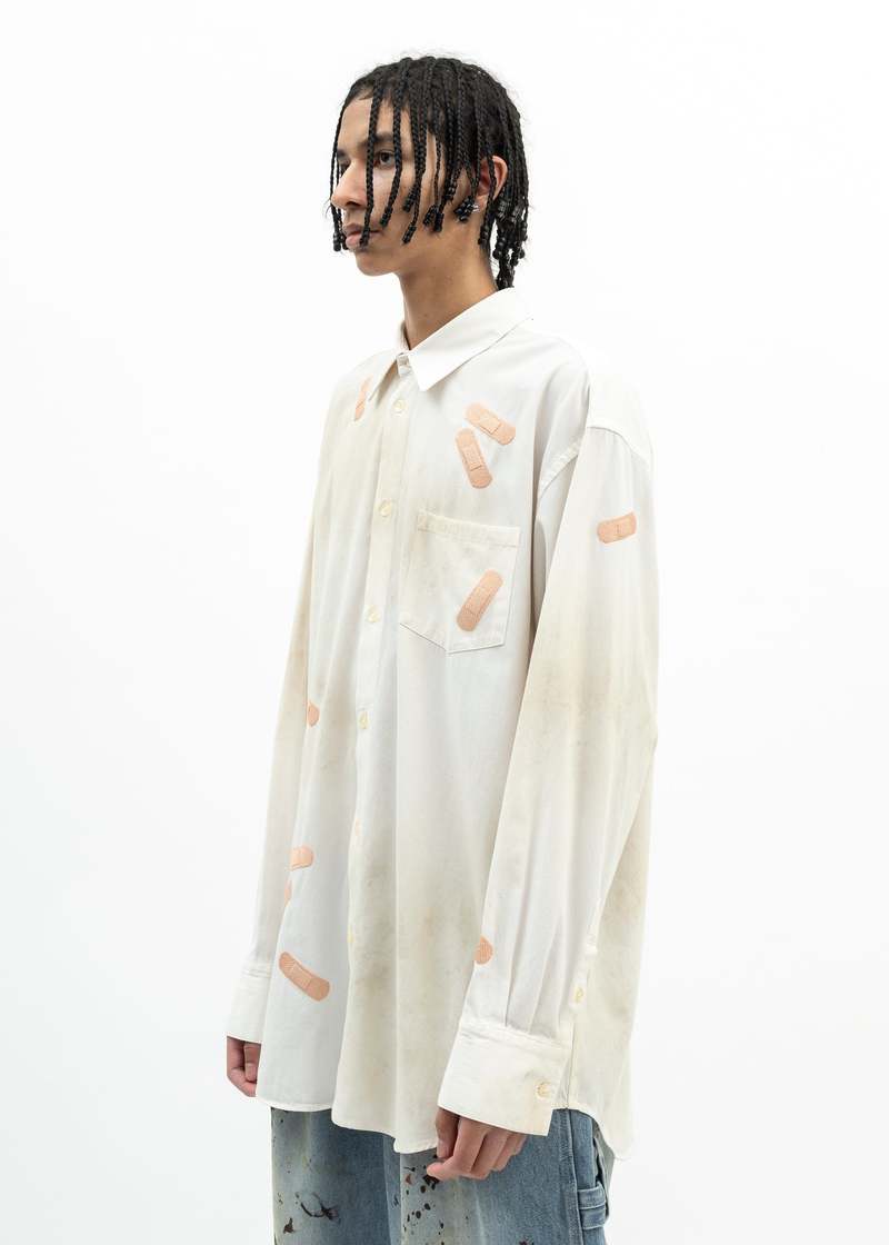 トップス doublet BANDAGE EMBROIDERY L/S T-SHIRT M doublet White Bandage Embroidery Long-Sleeve T-Shirt Doublet
