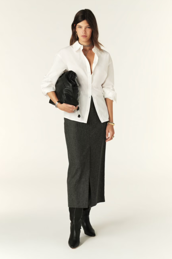 Ba&sh Abiss Midaxi Skirt - Anthracite