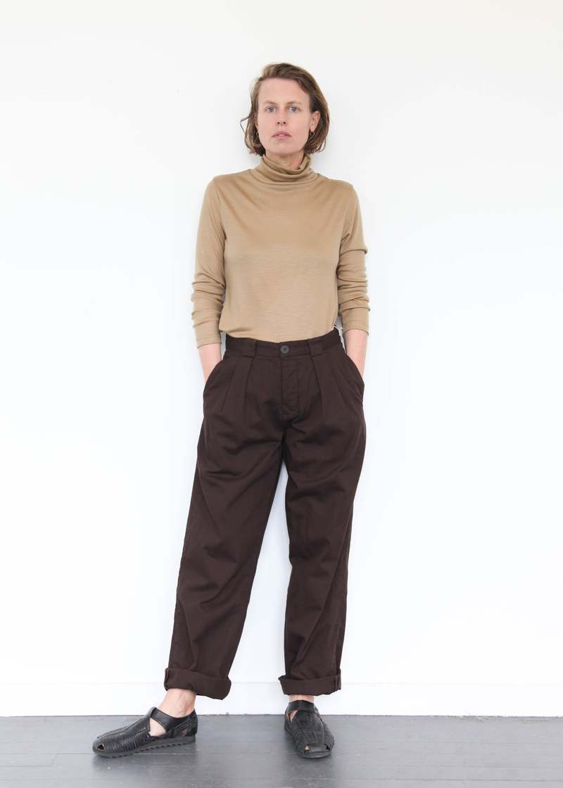Black Crane Wool Turtleneck - Camel Black Crane Wool Turtleneck - Camel