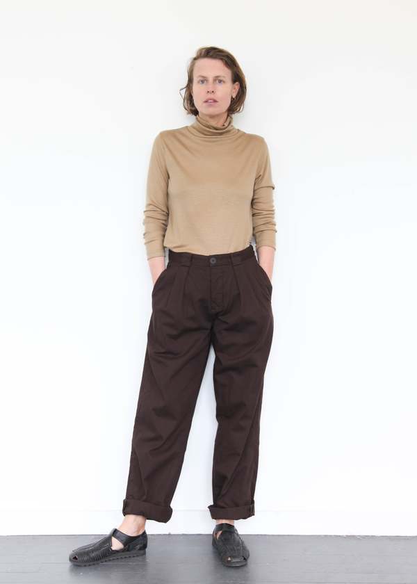Black Crane Wool Turtleneck - Camel Black Crane Wool Turtleneck - Camel