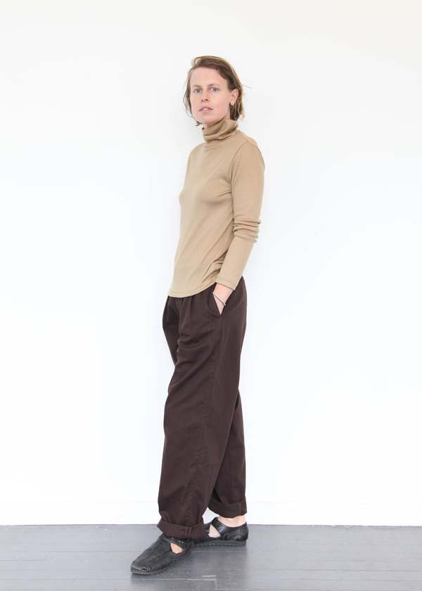 Black Crane Wool Turtleneck - Camel Black Crane Wool Turtleneck - Camel