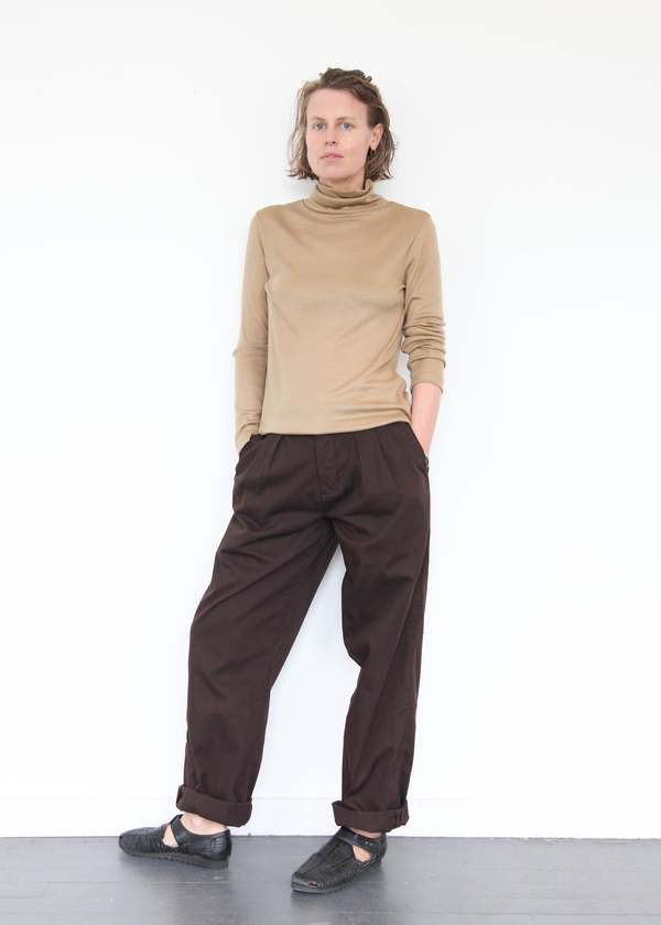 Black Crane Wool Turtleneck - Camel Black Crane Wool Turtleneck - Camel