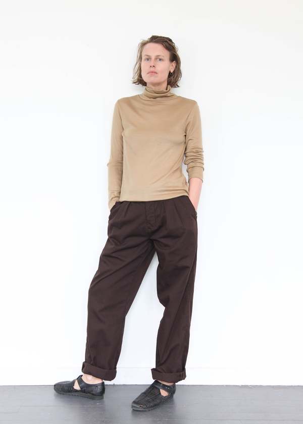 Black Crane Wool Turtleneck - Camel Black Crane Wool Turtleneck - Camel
