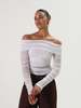 Sovere Rise Mesh Off the Shoulder Top - Thumbnail 2