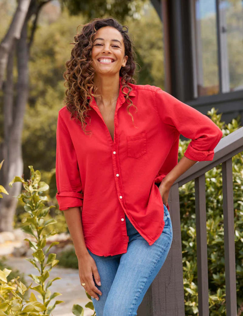 トップス FRANK&EILEEN EILEEN SHIRT Frank & Eileen Eileen Relaxed Button Up in Thyme Denim