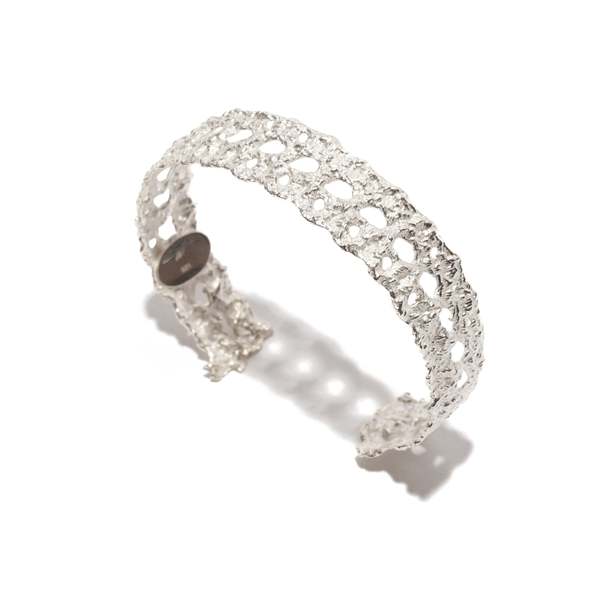 Our Legacy Abstract Lace Bangle - Sterling Silver Our Legacy Abstract Lace Bangle - Sterling Silver