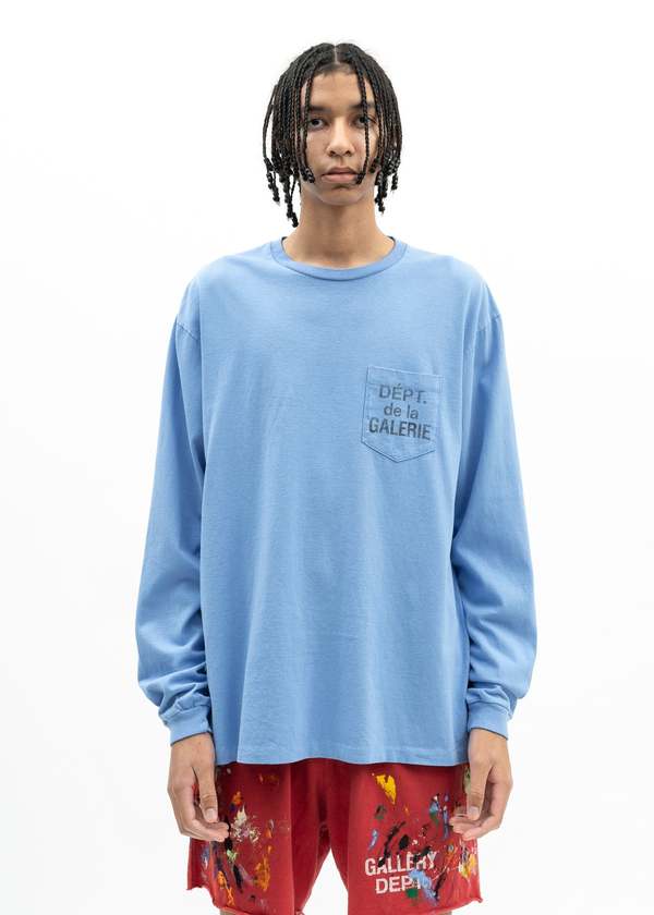 Gallery Dept LS Tee - Blue/Black | Garmentory