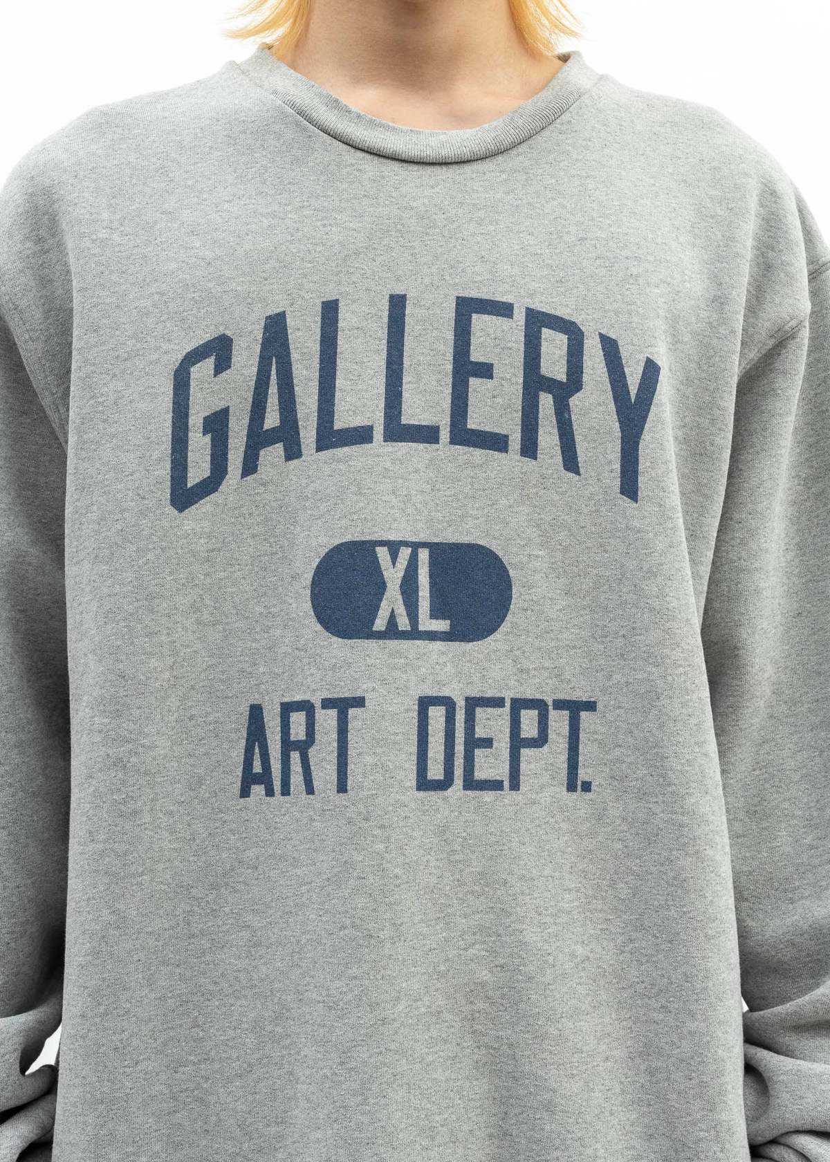 Gallery Dept Art Dept Crewneck - Heather Grey/Blue | Garmentory