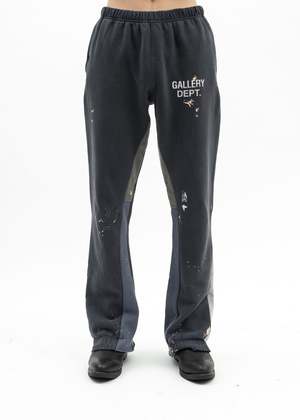 Gallery Dept Painted Flare Sweatpants - Washed Black | Garmentory
