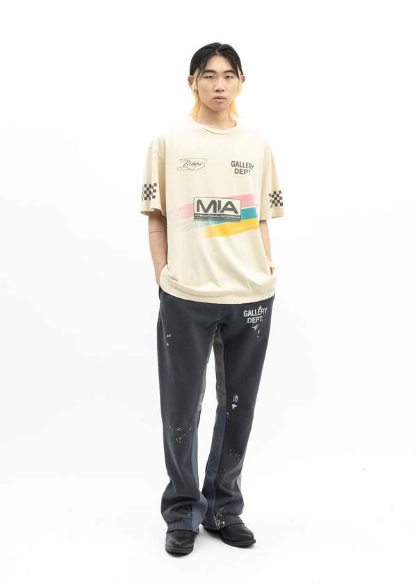 Gallery Dept Painted Flare Sweatpants - Washed Black Gallery Dept Painted Flare Sweatpants - Washed Black
