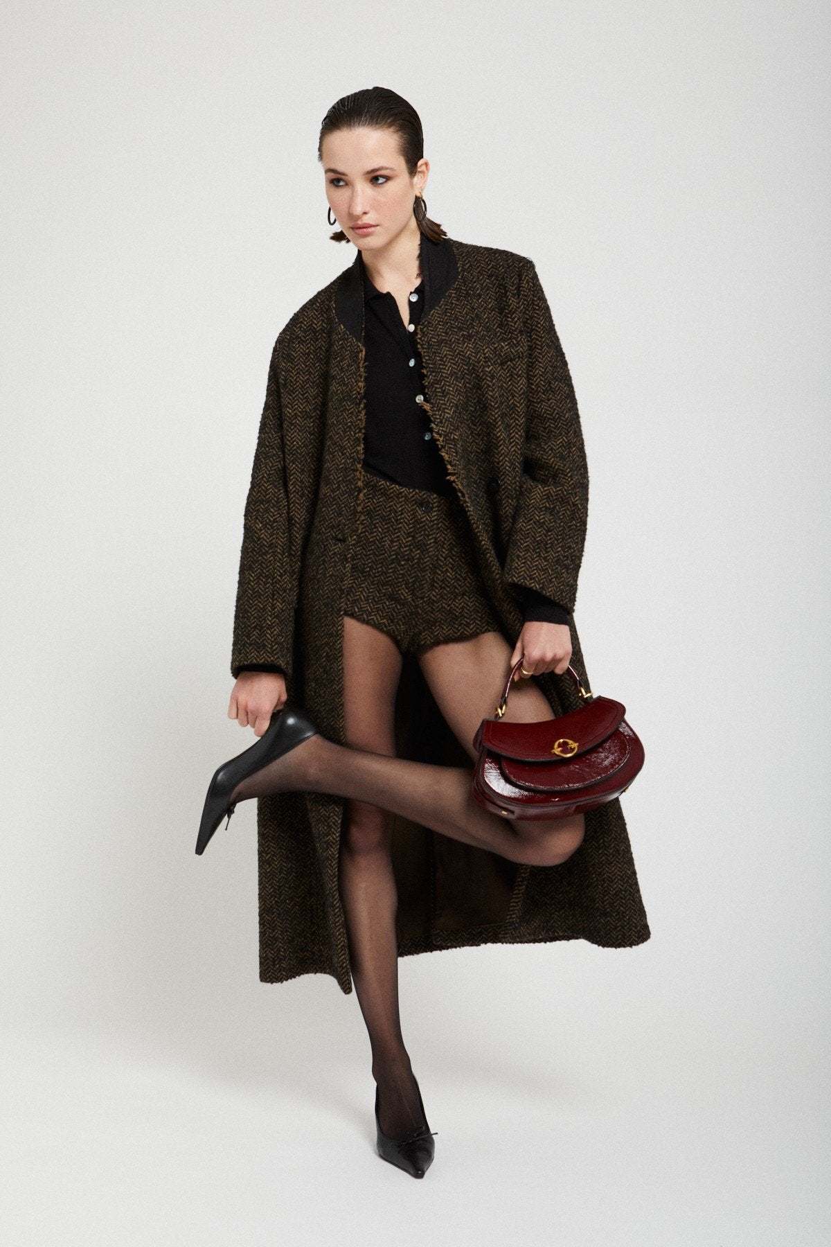 Ottod'Ame Tweed Double-Breasted Coat - Image 4 of 4