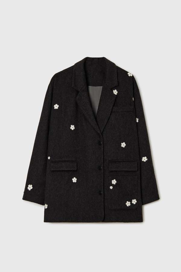 Cordera Wool Flower Jacket - Java | Garmentory