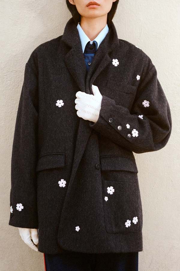 Cordera Wool Flower Jacket - Java | Garmentory