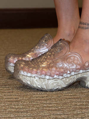 Y/Project x Melissa Court Clog - Clear/White | Garmentory