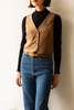 Whimsy + Row Bowie Vest - Tan Stripe - Thumbnail 5
